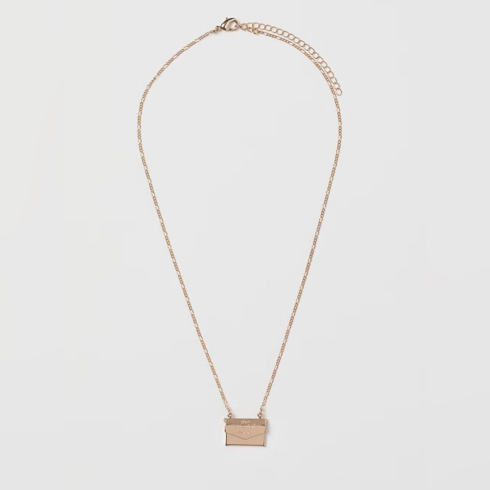 The Vampire's Wife Envelope Gold Necklace NWT